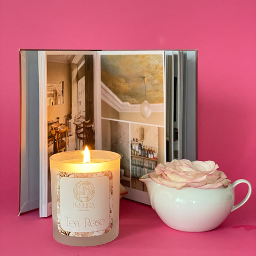 Tea Rose Scented Candle