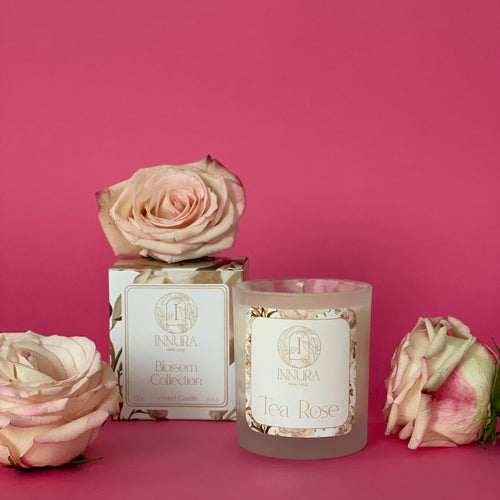 Tea Rose Scented Candle